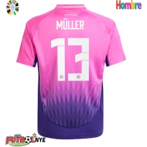 Camiseta Alemania Thomas Muller #13 Visitante Equipación Eurocopa 2024 manga corta
